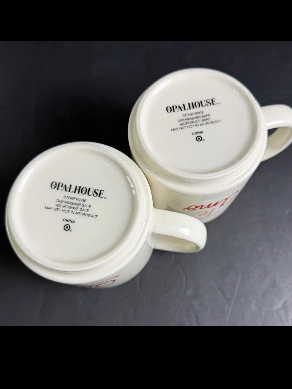2 Opal House Mugs Te Quiero Te Amo Stoneware Coffee Tea Cup Target Love Pair